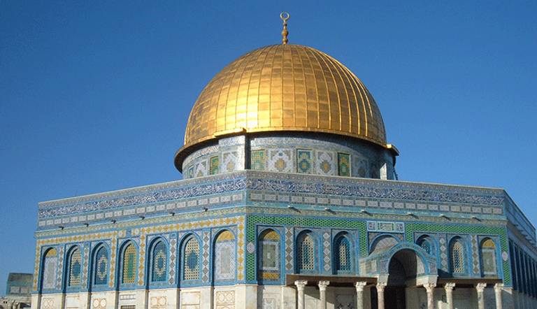 مسجد قبة الصخرة بمدينة القدس