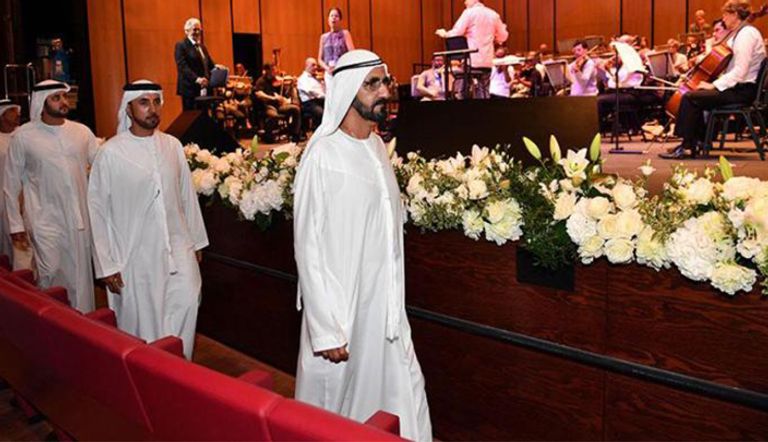 الشيخ محمد بن راشد يشهد افتتاح أوبرا دبي