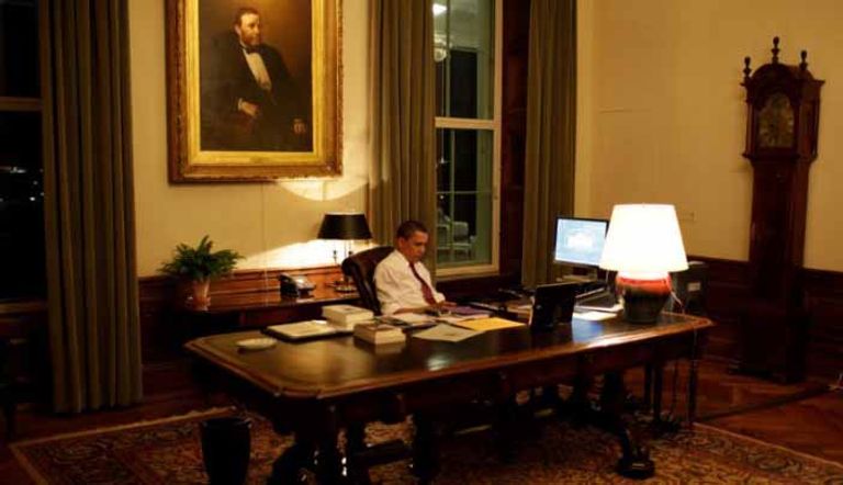 أوباما في غرفة المعاهدات