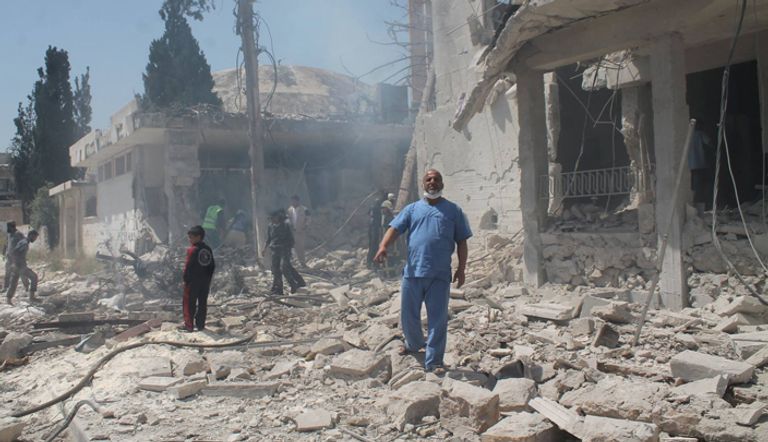 الهجوم على مستشفى في سوريا-أرشيفية