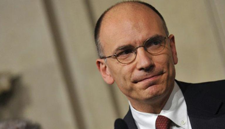 رئيس وزراء إيطاليا السابق إنريكو ليتا