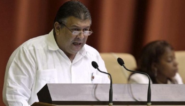 وزير الاقتصاد الكوبي مارينو موريلو يتحدث في هافانا
