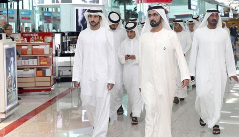 زيارة الشيخ محمد بن راشد لمطار دبي الدولي