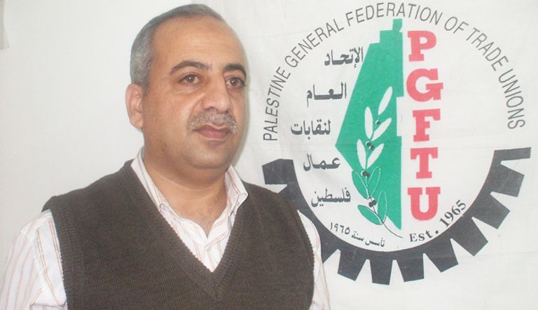 سامي العمصي رئيس الاتحاد العام لنقابات عمال فلسطين