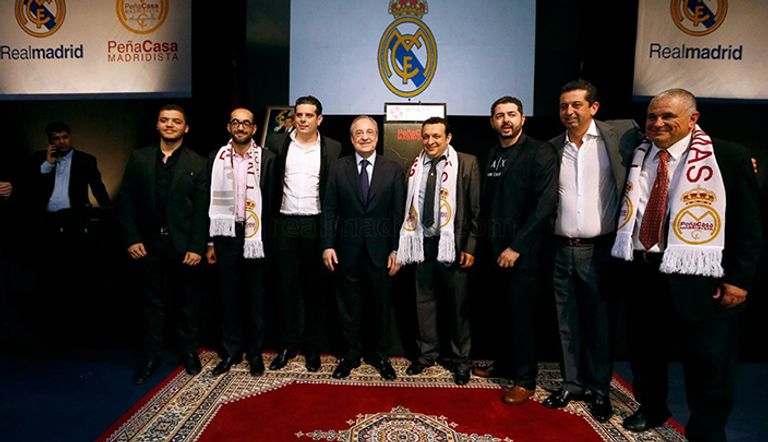 بيريز مع رابطة أنصار ريال مدريد بالدار البيضاء