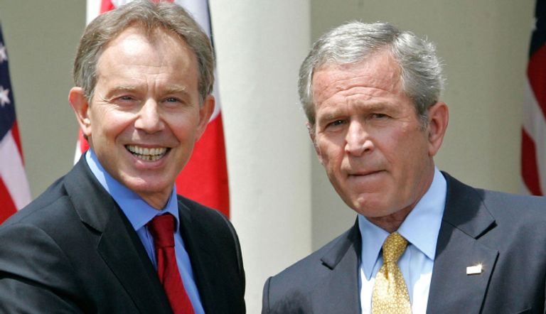 الحليفان في غزو العراق بوش وبلير