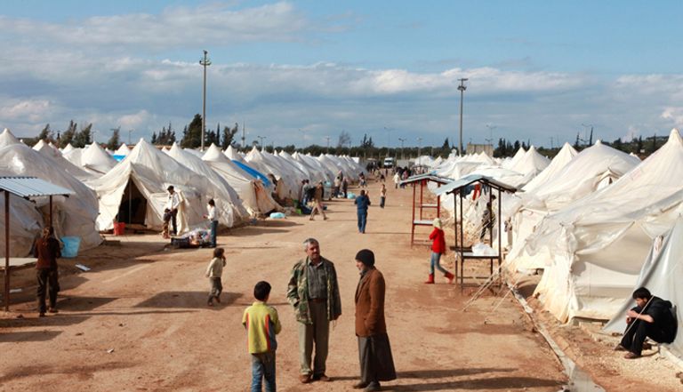 أحد مخيمات اللاجئين في تركيا