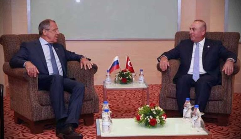 لقاء بين وزيري الخارجية الروسي والتركي 