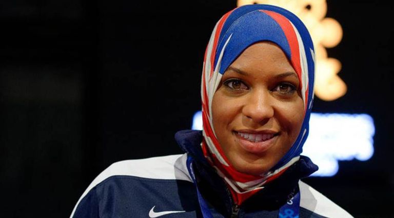 ابتهاج محمد ابتهاج أول مسلمة محجبة تمثل أمريكا في الأولمبياد