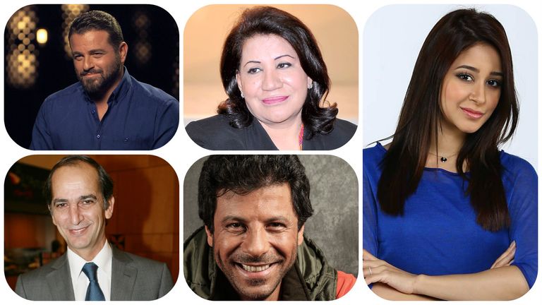 عدد من نجوم الدراما العربية المشاركين في المسلسلات الرمضانية لهذا العام