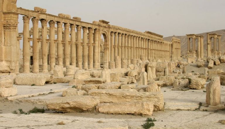 آثار في مدينة تدمر السورية (رويترز)