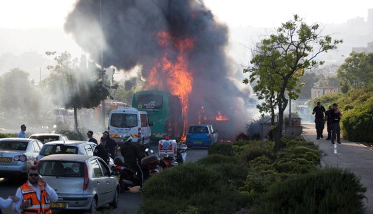 تفجير حافلة  القدس