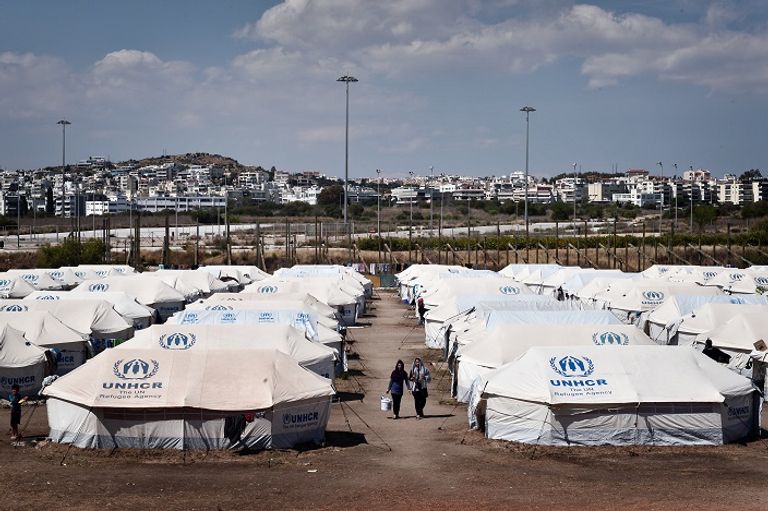 أحد مخيمات اللاجئين