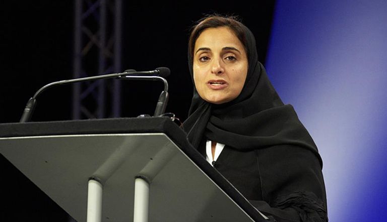 الشيخة لبنى بنت خالد القاسمي وزيرة التنمية والتعاون الدولي رئيسة اللجنة الإماراتية لتنسيق المساعدات الإنسانية الخارجية