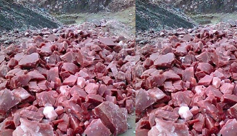 صخور تشبه اللحوم 