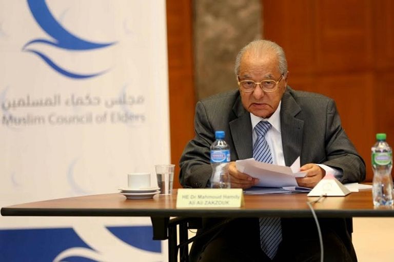 الإمام الأكبر يلقي كلمته التي دعا فيها لتدشين مشروع إنساني متكامل لنشر السلام