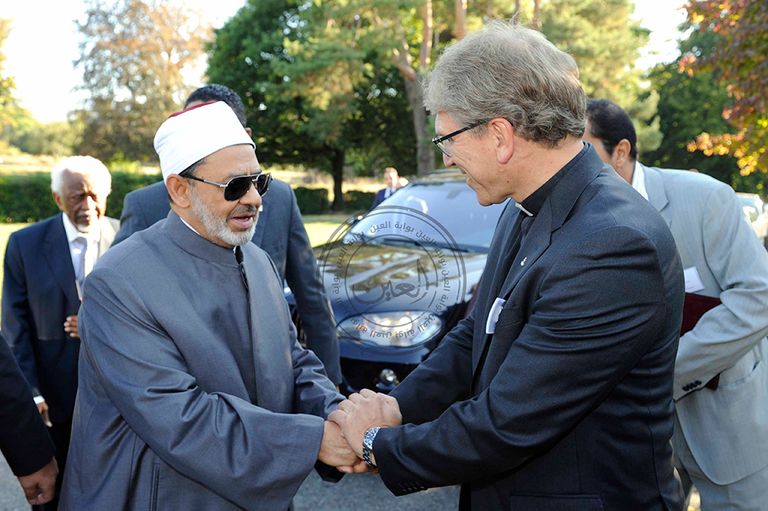 الإمام أحمد الطيب شيخ الأزهر يلقي خطاب في المعهد المسكوني بسويسرا