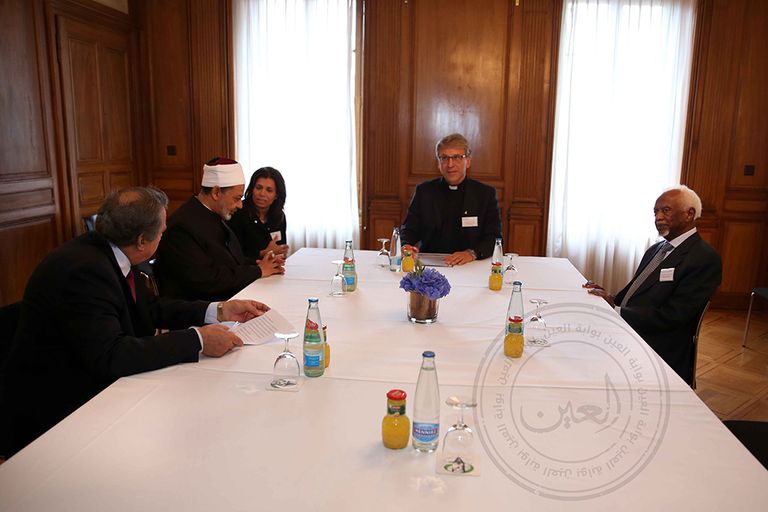 الإمام أحمد الطيب شيخ الأزهر يلقي خطاب في المعهد المسكوني بسويسرا