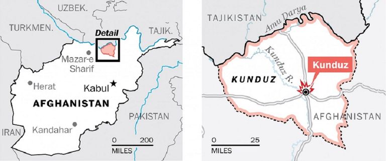 تحمل قندوز أهمية استراتيجية لحركة طالبان مقاتلين بحركة طالبان
