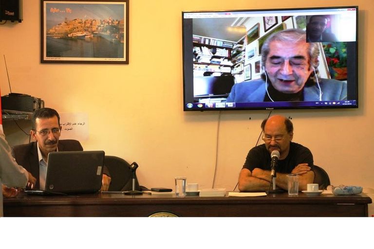 الشاعر العراقي علي جعفر العلاق الكاتب الأردني جمال ناجي