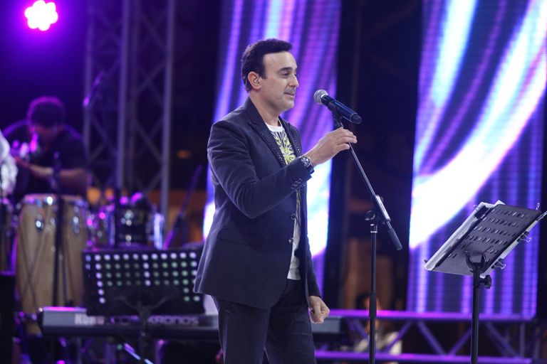 صابر الرباعي خلال الحفل