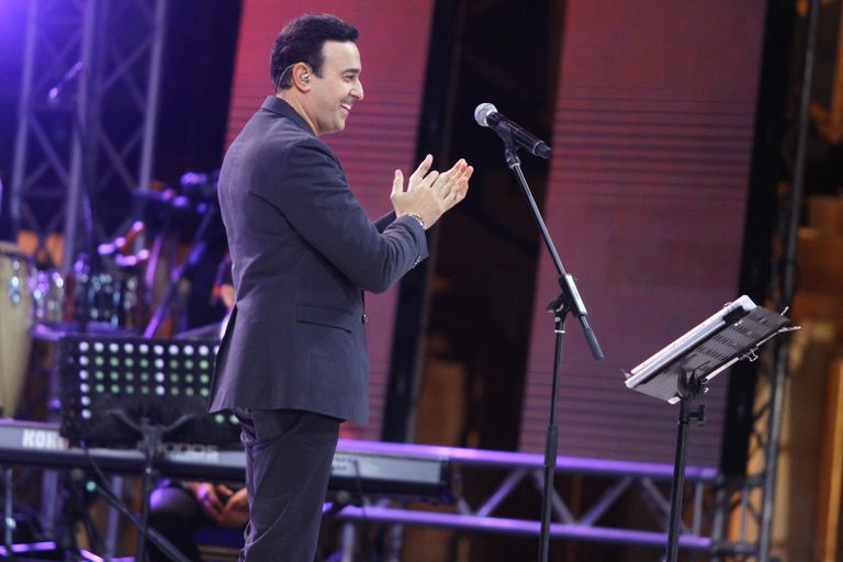 صابر الرباعي خلال الحفل