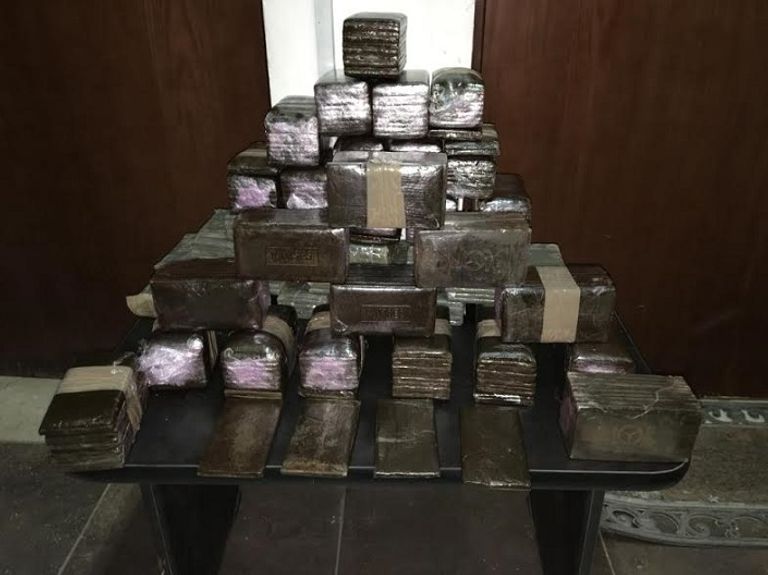 جانب من الأسلحة المضبوطة