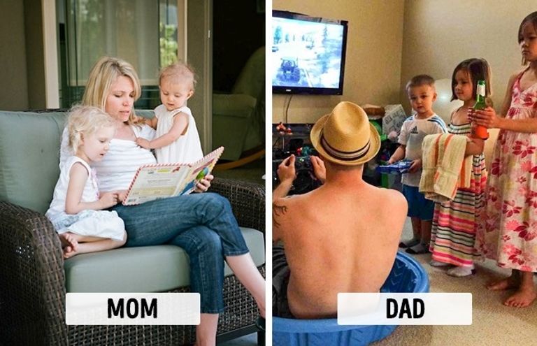 ما هو السر في الاختلاف بتربية الأبناء بين الآباء والأمهات؟