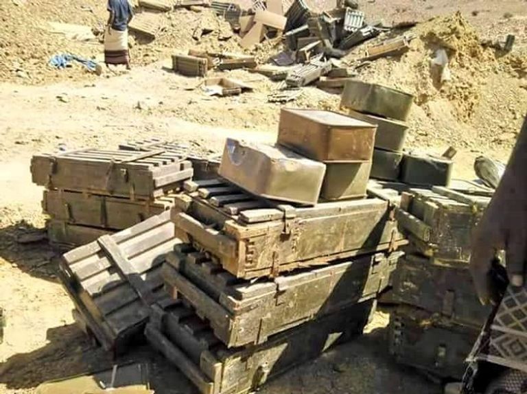 غنائم للجيش اليمني من مليشيا الحوثي شرق صعدة