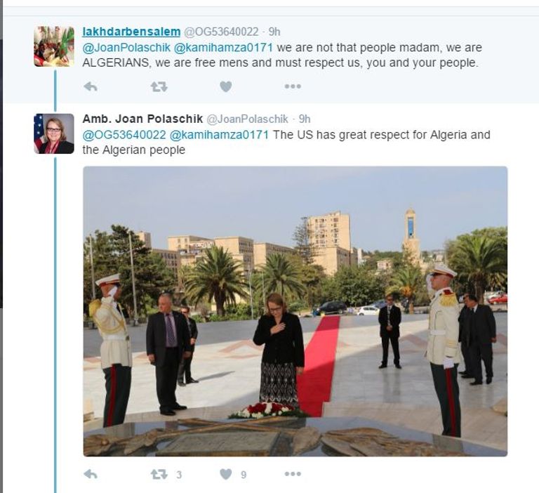 السفيرة الأمريكية في الجزائر جوان بولاشيك