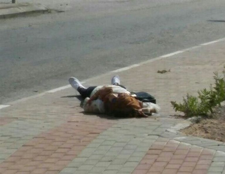 جثمان الشهيدة الفلسطينية