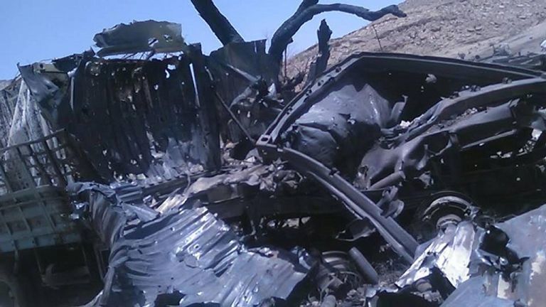 أسلحة الحوثي مدمرة على الحدود