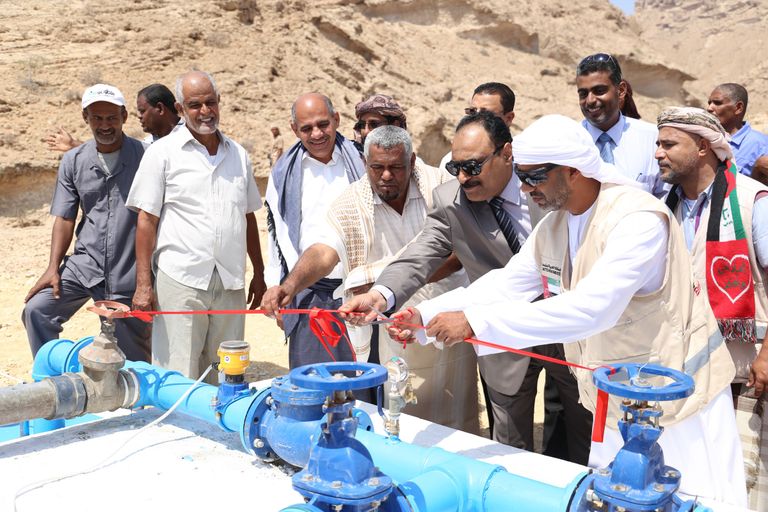 افتتاح مشروع الآبار في حضرموت