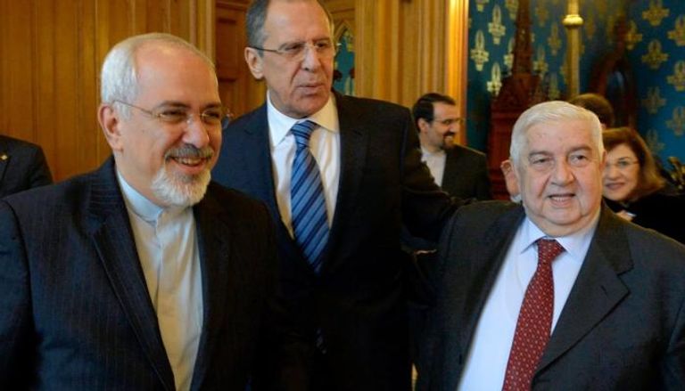 وزراء خارجية سوريا وروسيا وإيران في اجتماع سابق