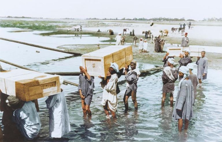 مشاهد من محتويات وكنوز مقبرة توت عنخ آمون