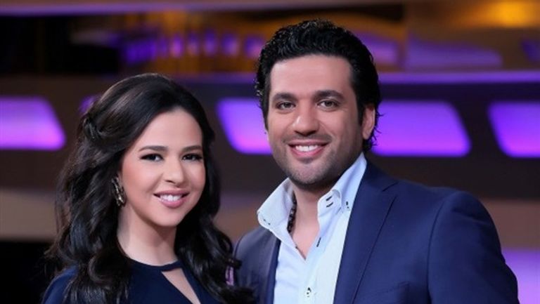 إيمي سمير غانم وحسن الرداد في حفل زفافهما