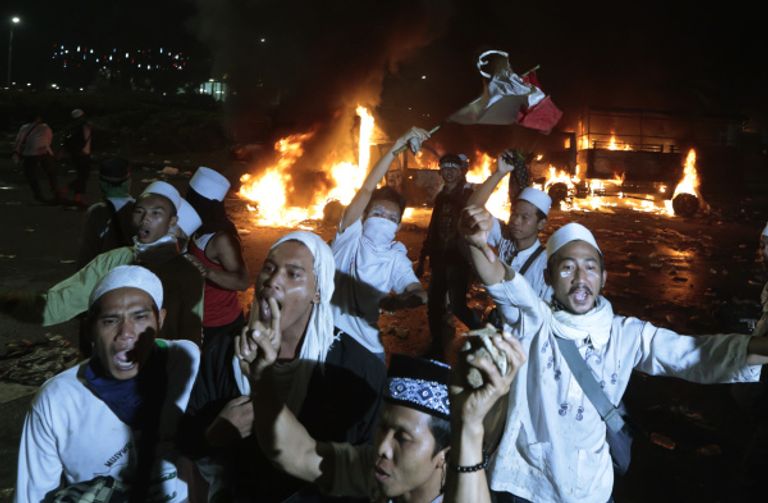 جانب من المظاهرات