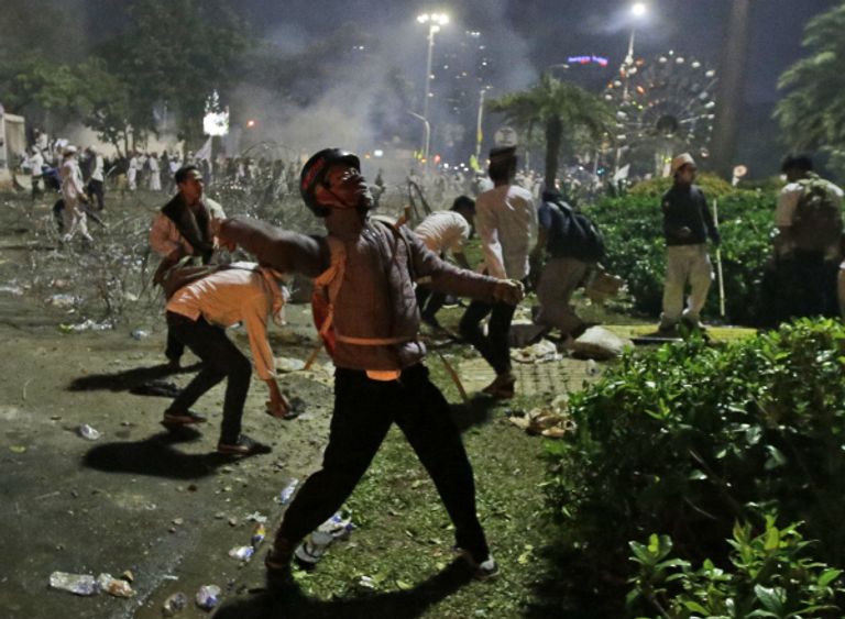 جانب من المظاهرات