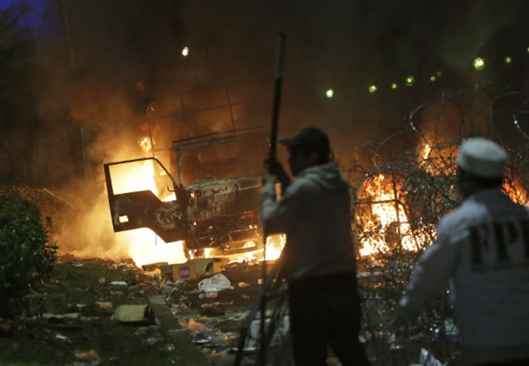 جانب من المظاهرات