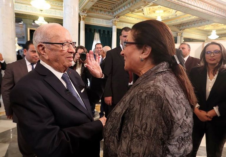 جانب من الفنانين المكرمين في تونس