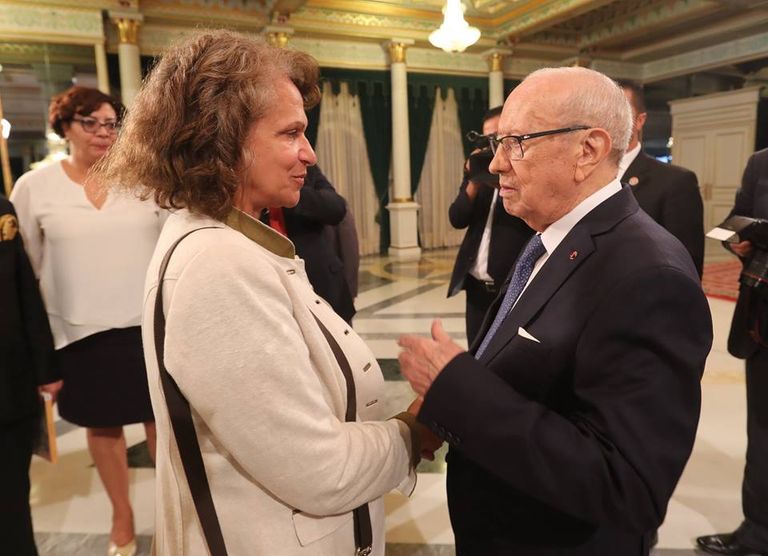 جانب من الفنانين المكرمين في تونس