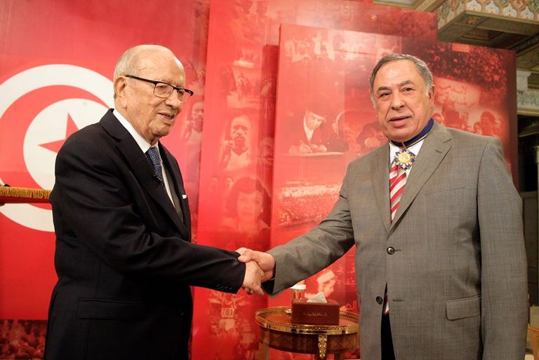 جانب من الفنانين المكرمين في تونس