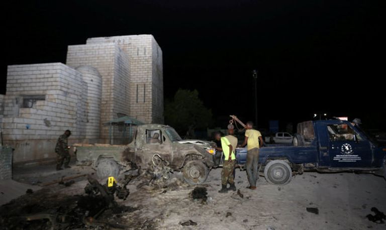 موقع انفجار السيارة المفخخة