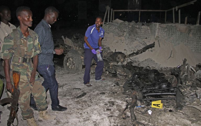 موقع انفجار السيارة المفخخة