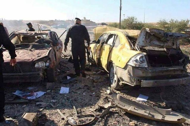 صورة للتفجير في سامراء من وكالة انباء إعلام العراق