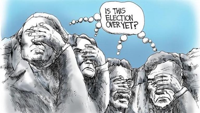 العم سام يصلي قبل نتائج الانتخابات