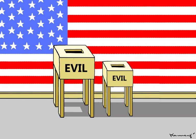 العم سام يصلي قبل نتائج الانتخابات