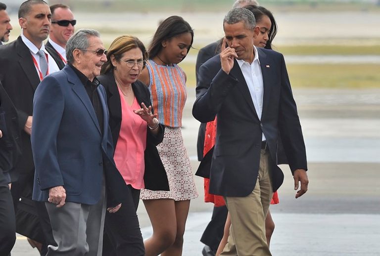 باراك أوباما وكاسترو