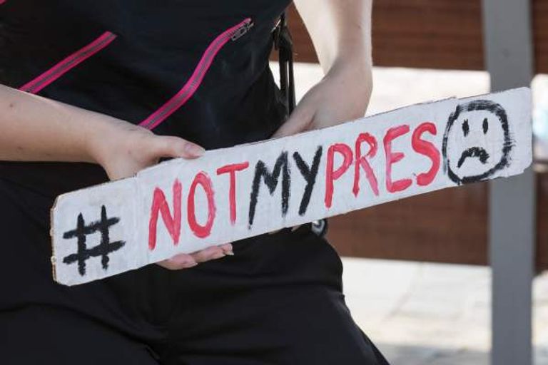 مظاهرات الرفض لدونالد ترامب