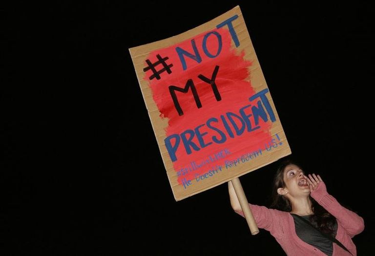 مظاهرات الرفض لدونالد ترامب1